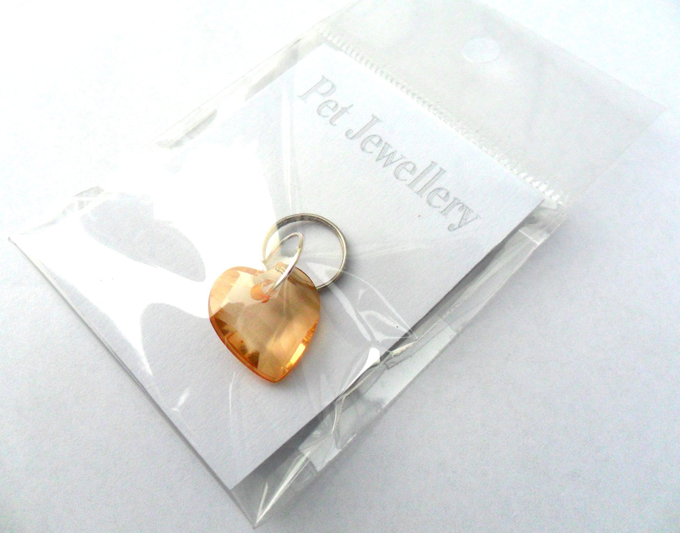 SALE Amber Heart Charms