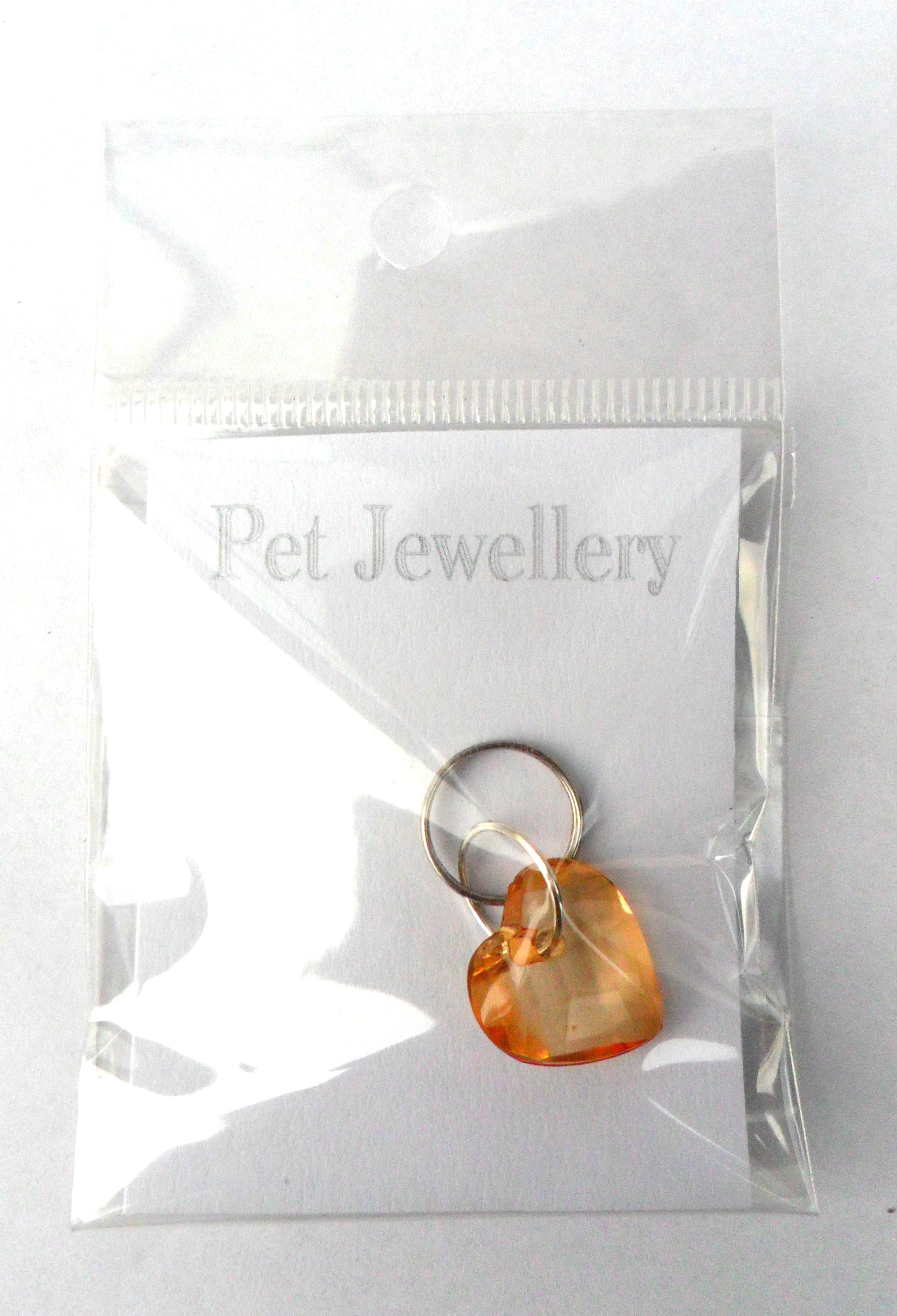 SALE Amber Heart Charms